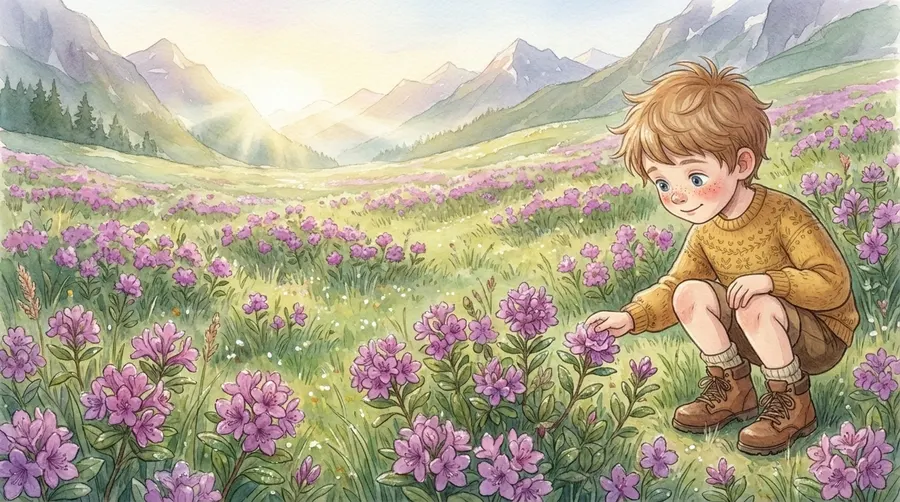 Beispielseite 3: dasselbe Kind, illustriert auf jeder Seite