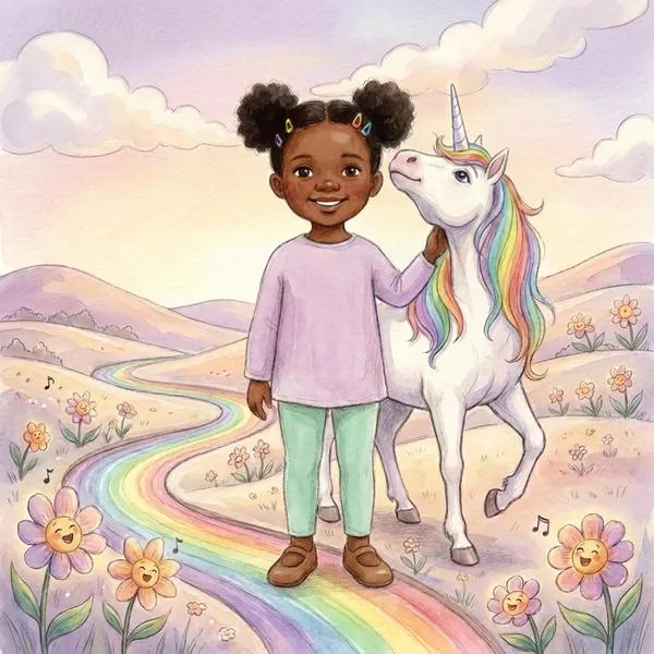 Titelbild: Einhorn & das Regenbogental